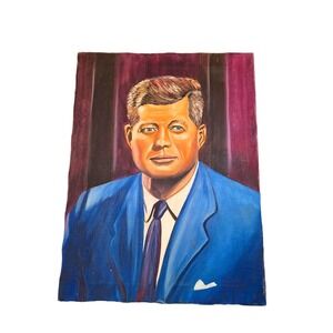 Mid Century John F. Kennedy Signed Portrait